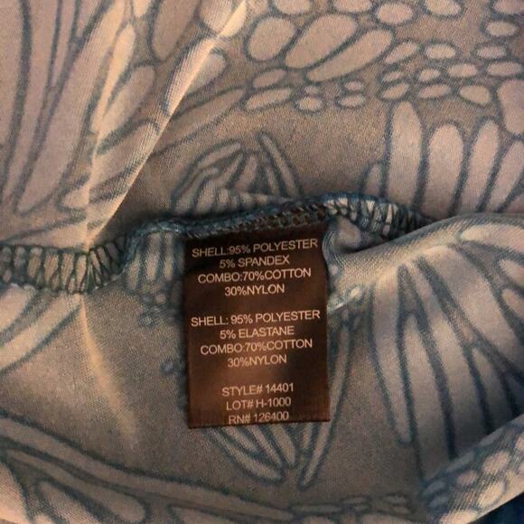 Antthony Originals 2pc Knit Top & Pants Woman Size Small Print Top Lace Inset - Picture 14 of 14